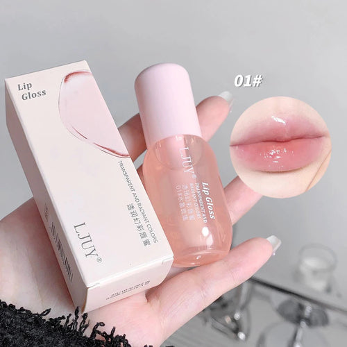 Fruit Crystal Jelly Lip Oil Hydrating Transparent Glass Lip Gloss